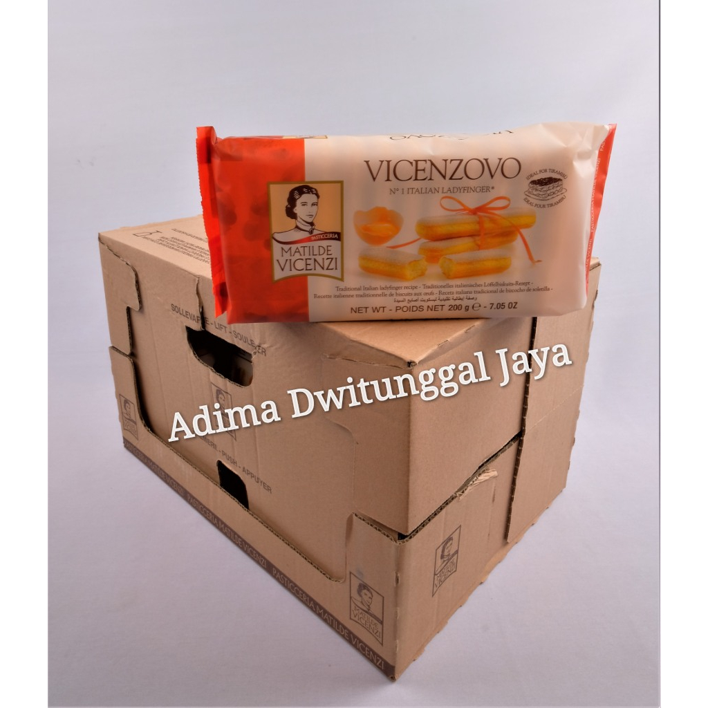 Biskuit Tiramisu / Biscuit Lady Finger Vicenzovo 12x200gr - Karton