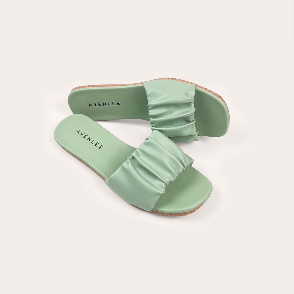 Sandal Selop Wanita Minimalis Flat Teplek Sol Karet Anti Licin Avenlee Sibel