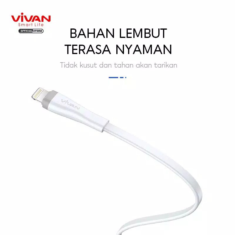 Kabel Data Vivan SL100S Data Cable Lightning 2A 100cm