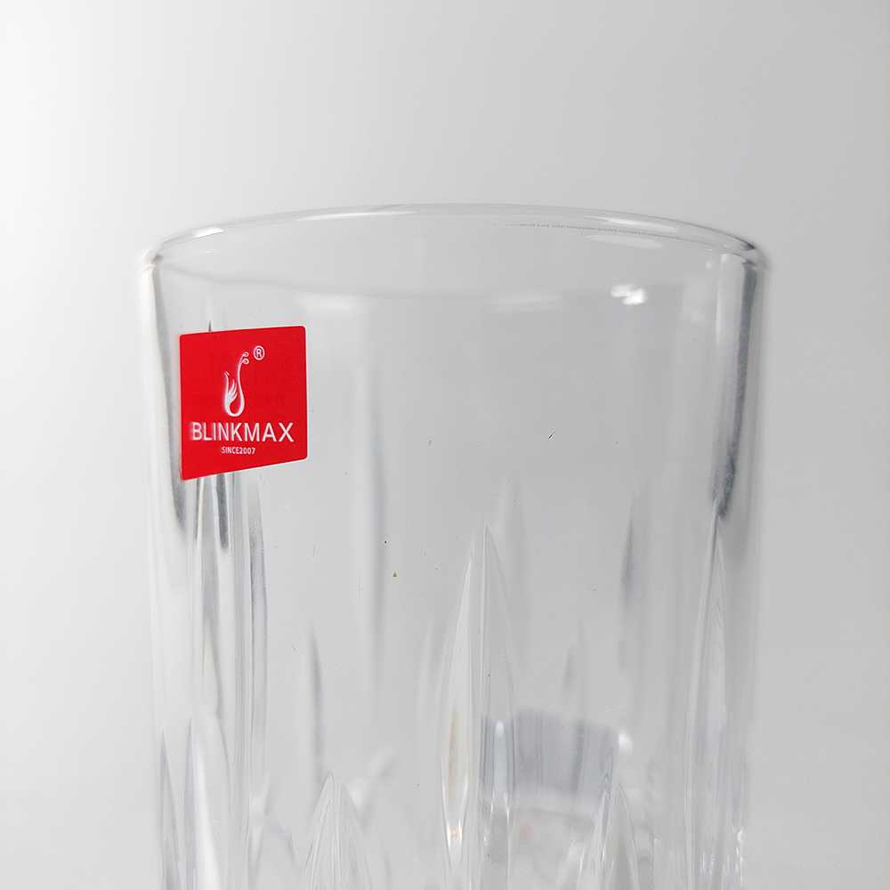 Gelas Whiskey Crystal Old-Fashioned Rock Glass 370ml Tempat Minum Desain Minimalis Artistik Berkualitas