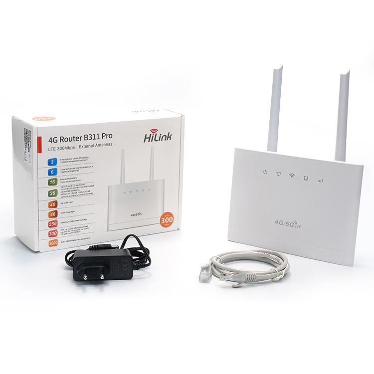 Modem Wireless Router wifi B311 PRO 4G LTE 300Mbps + External antena | All operator