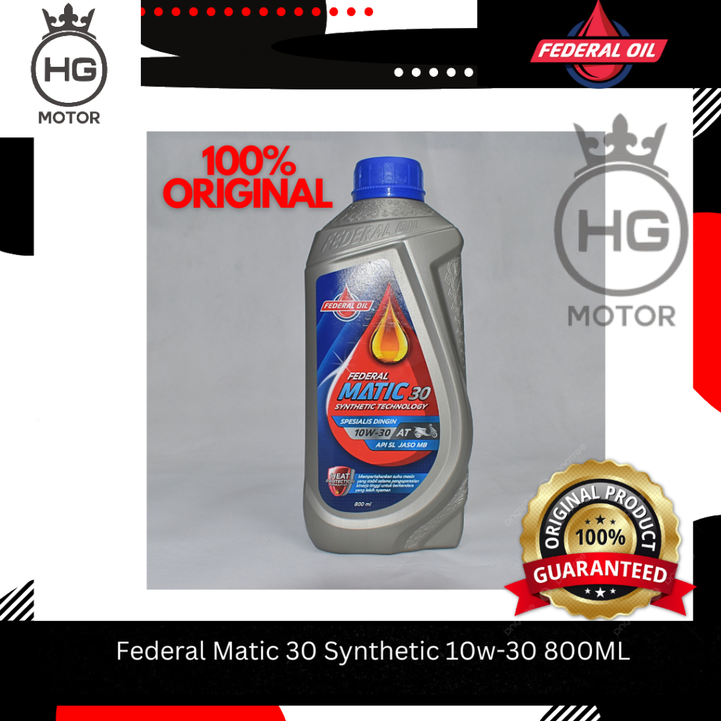 Oli Federal Flick 30 Matic 10W-30 800ml - Motor Beat Vario Scoopy ORI
