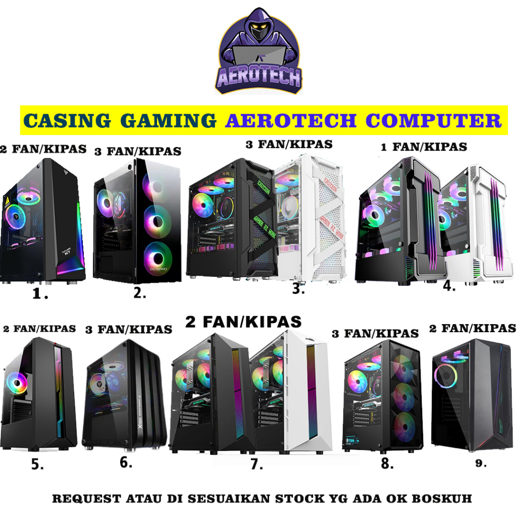 PC RAKITAN GAMING DESAIN CORE I7 3770 | RAM 16GB | VGA 4 GB | LED MONITOR 22 INCH TERMURAH SIAP PAKAI