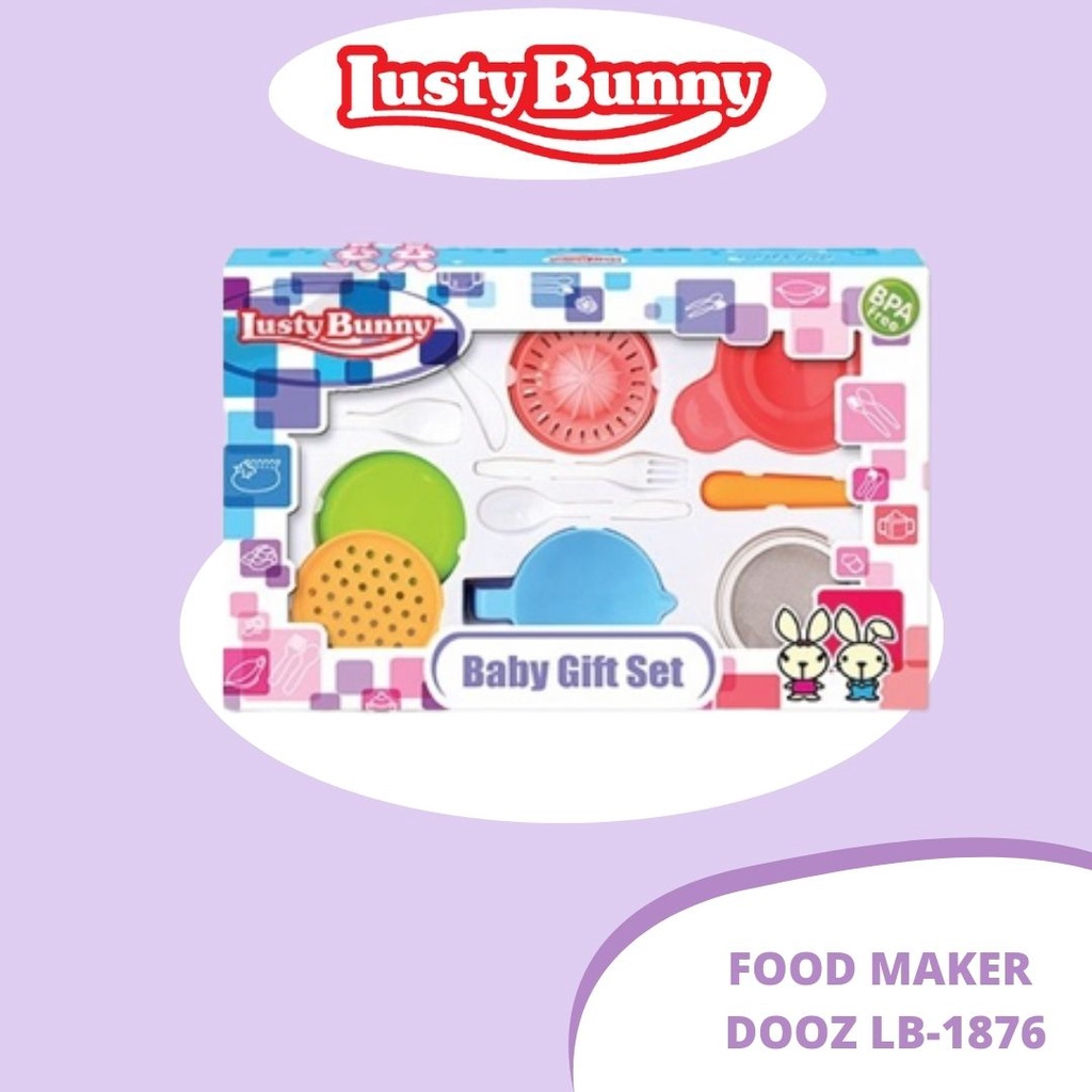 LustyBunny Gift Set Food Maker LB1876 / Food Processor Food Maker Dus / Set Penghalus Makanan Bayi