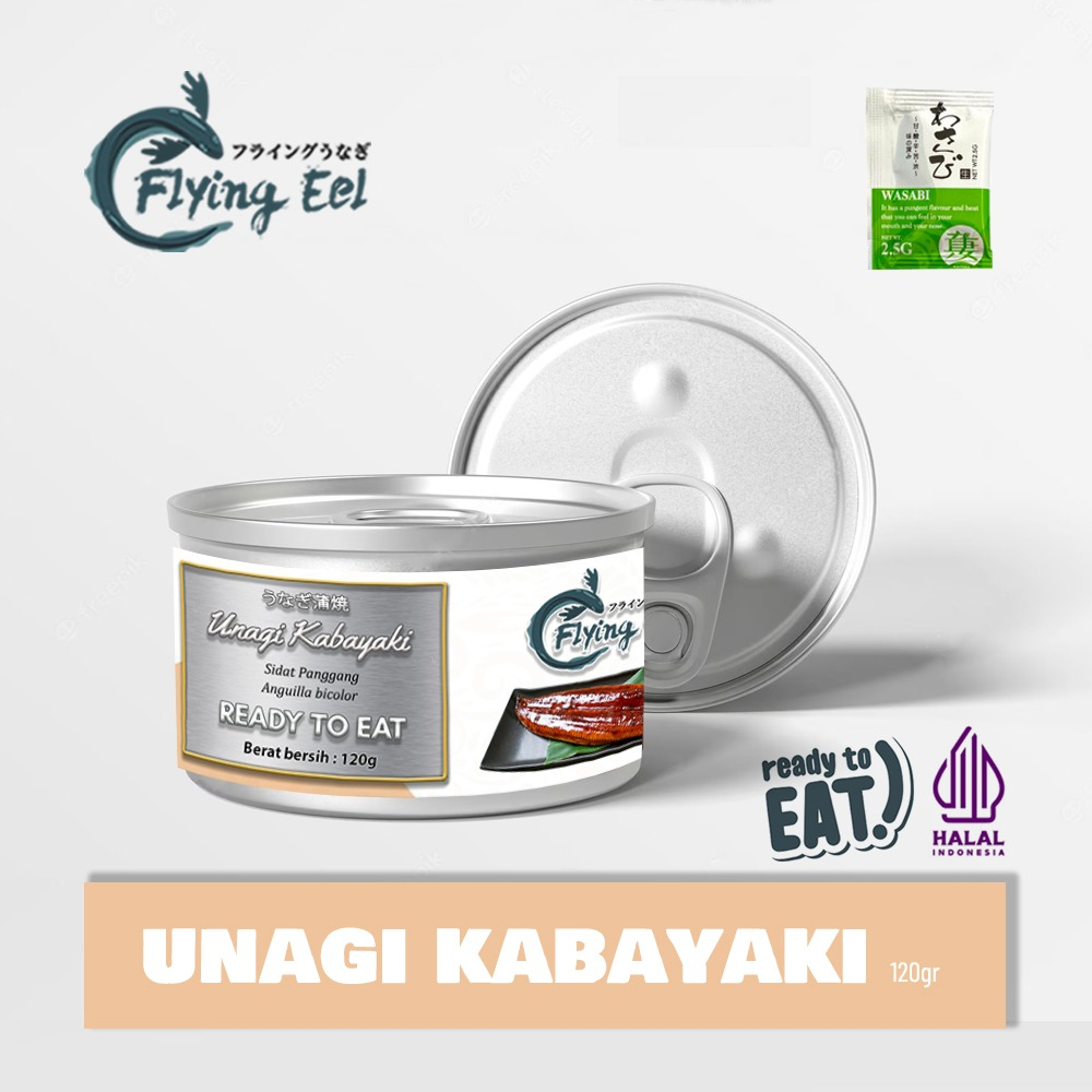 

Unagi Kabayaki Flying Eel BPOM Can 120gr