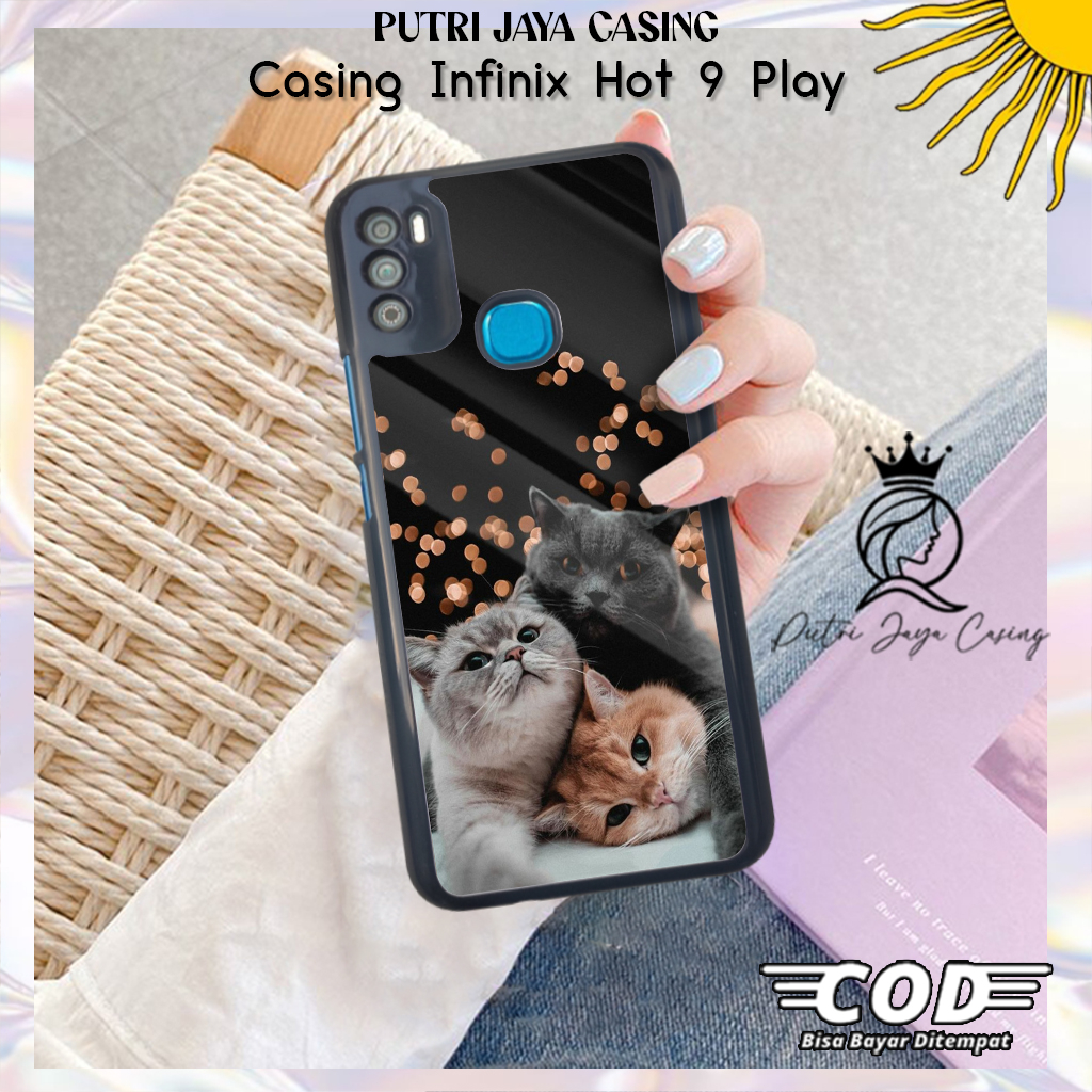Case Hp Infinix Hot 9 Play Casing Infinix Hot 9 Play Motif CAT01 Casing Terbaru Case Karakter Lucu C