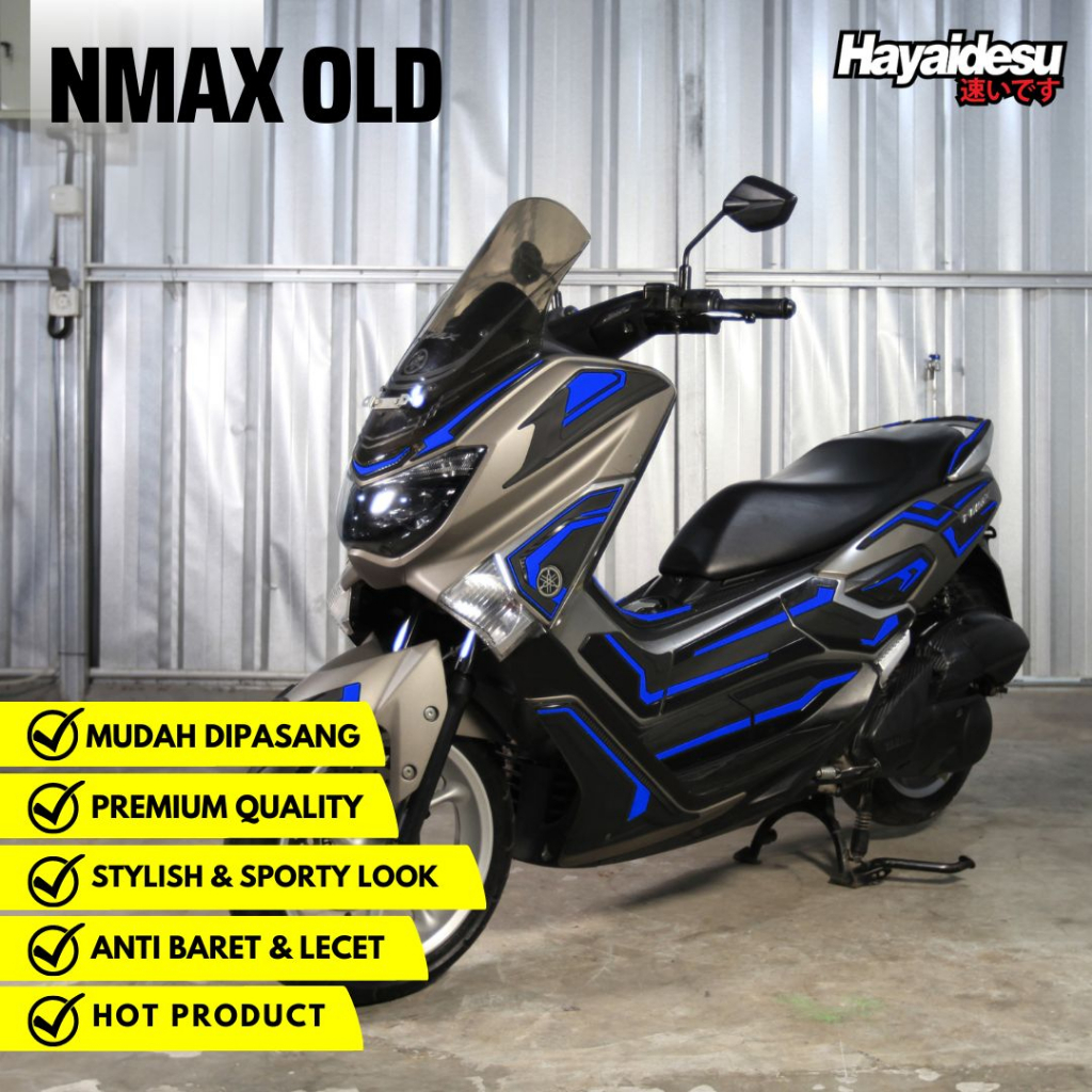 Hayaidesu Body Protector Yamaha NMAX OLD 2015-2019 Full set Aksesoris Decal Variasi Carbon Pelindung