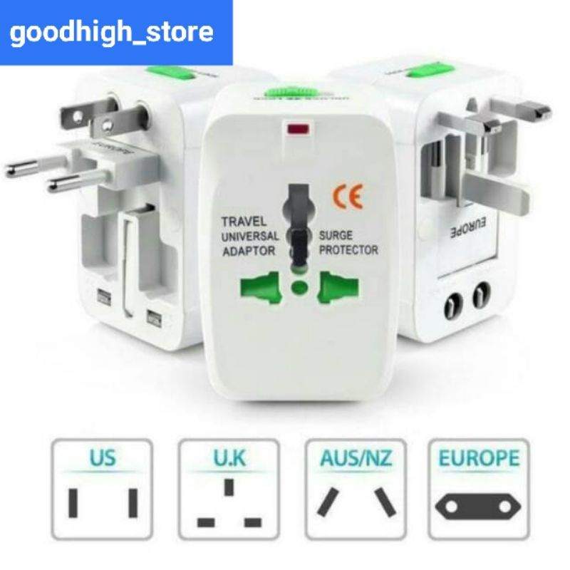 PROMO Travel Adaptor Staker VIBOX Travel Adaptor Internasional Colokan Universal