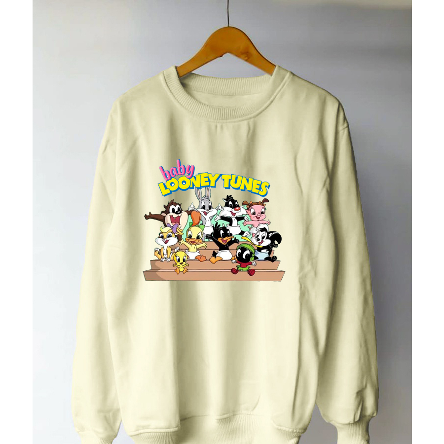 Sweater Wanita Karakter Baby Looney Tunes Sweatshirt Oversize