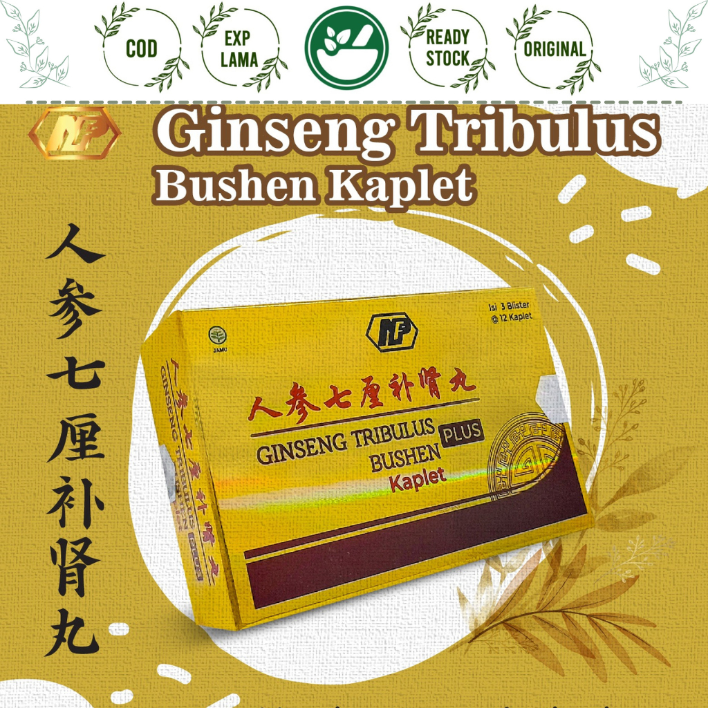 BUSHEN PLUS KAPLET GINSENG TRIBULUS 36 KAPLET STAMINA GINJAL CITRA DELI