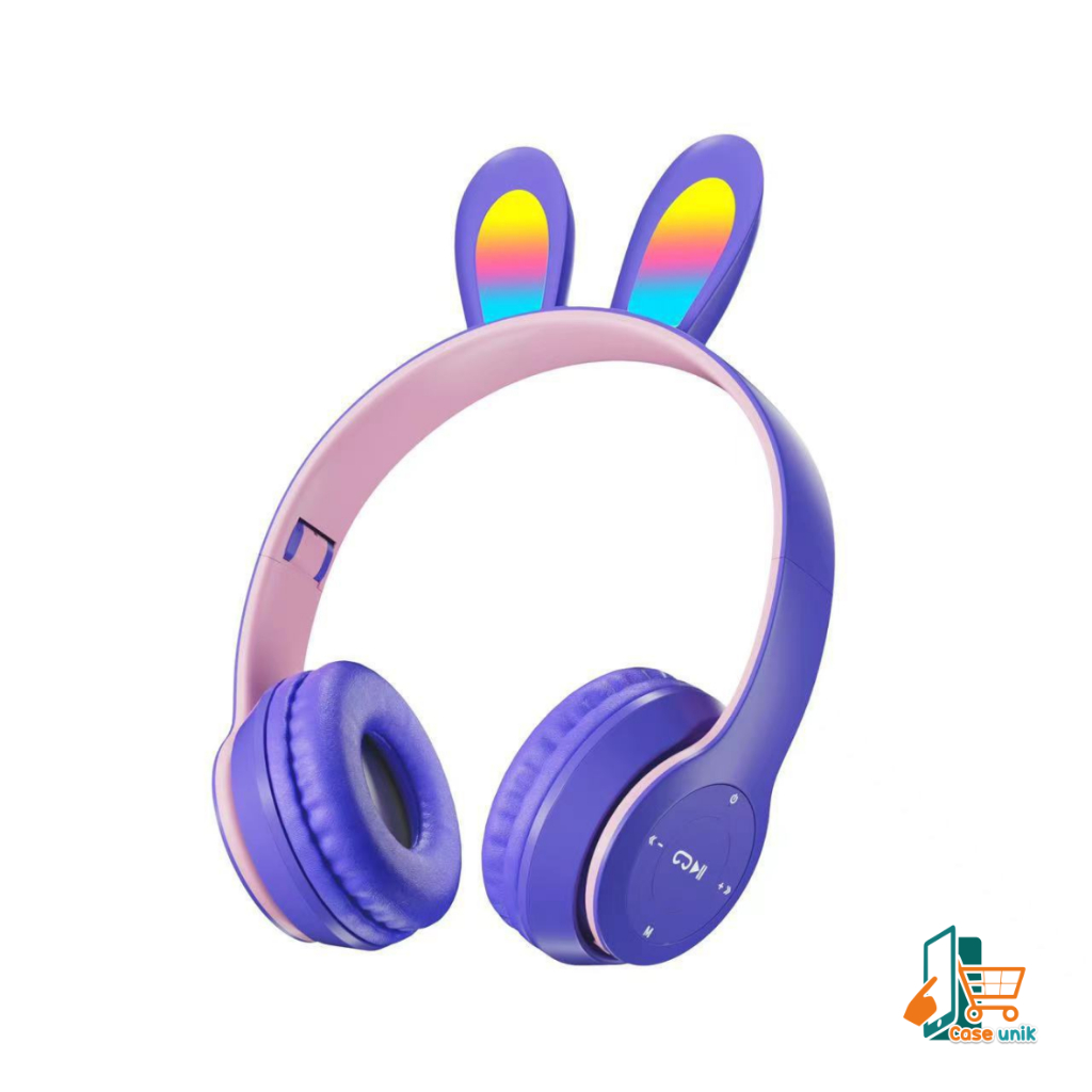 P47R CAT EARS HEADSET headphone Hf bando telinga kucing LED BANDO BLUETOOTH wireles RGB GAME HEADSET G-P47R LED WIRELESS super BASS CS5941