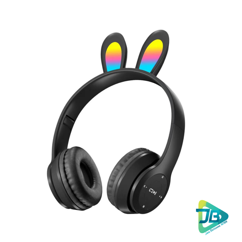P47R CAT EARS HEADSET headphone Hf bando telinga kucing LED BANDO BLUETOOTH wireles RGB GAME HEADSET G-P47R LED WIRELESS super BASS JB8955