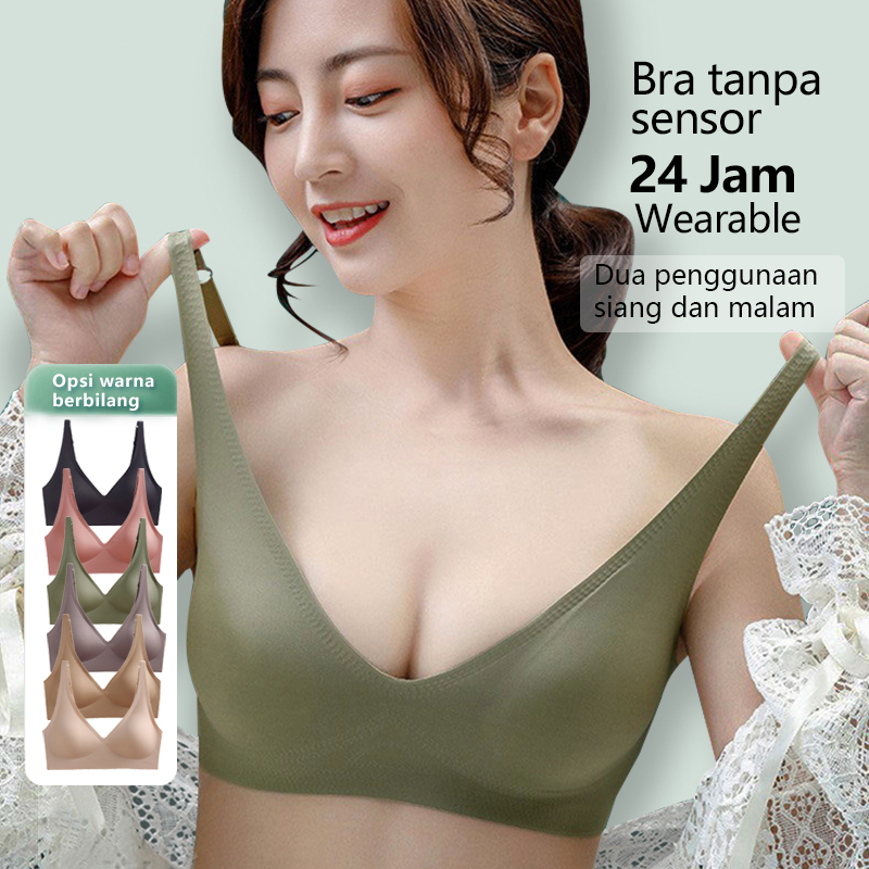 Sorex Seamless Bra Tanpa Kawat BH Push Up IMPORT Wanita Bra Breathable GD01