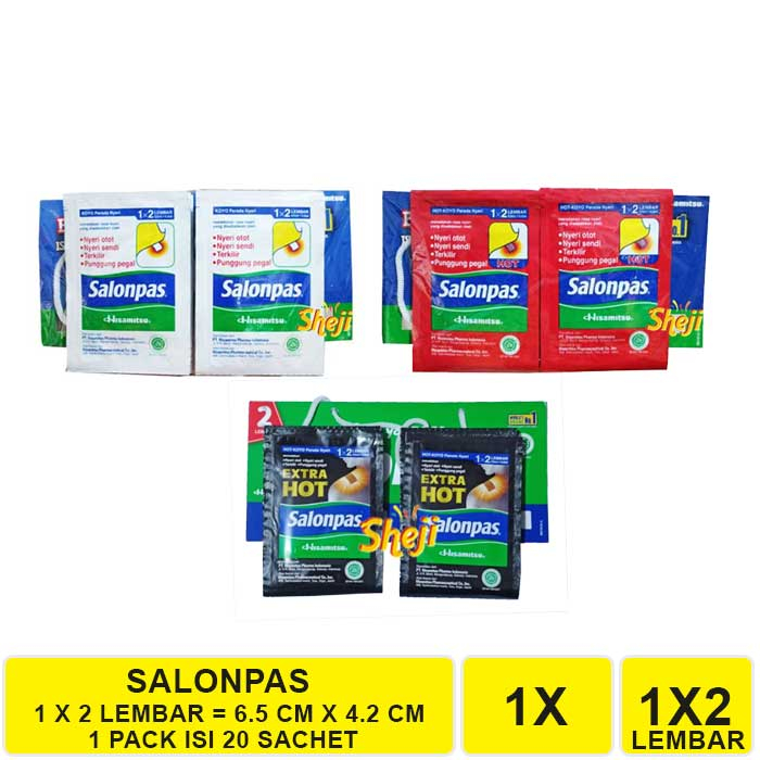 1 PACK ISI 20 SACHET KOYO SALONPAS / SALONPAS HOT ISI 1 X 2 LEMBAR