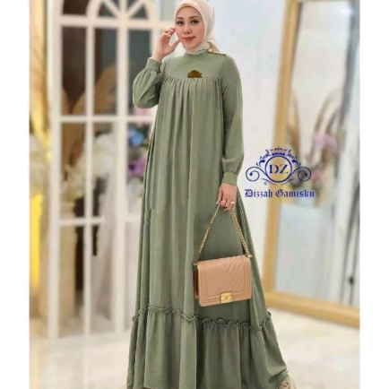 (COD)AUDRY MAXY SIZE M L XL XXL CRINKLE AIRFLOW PREMIUM DRESS WANITA