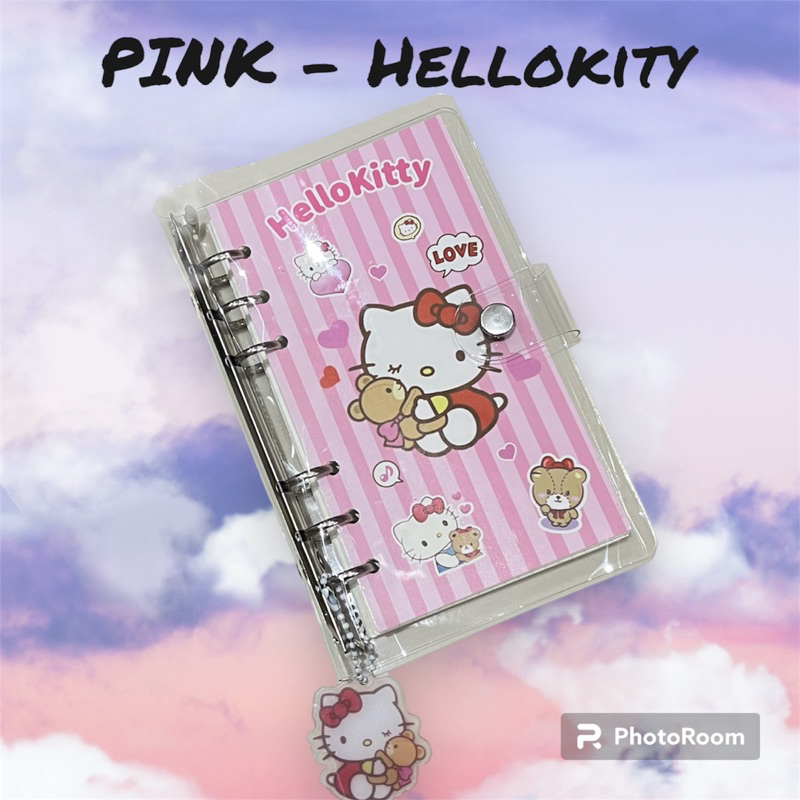 Binder Sanrio Binder Momo Cute A6ring 100lbr /Buku jurnal Sanrio Melody Kuromi CinnamonRoll/ Buku jurnal momo cute girl