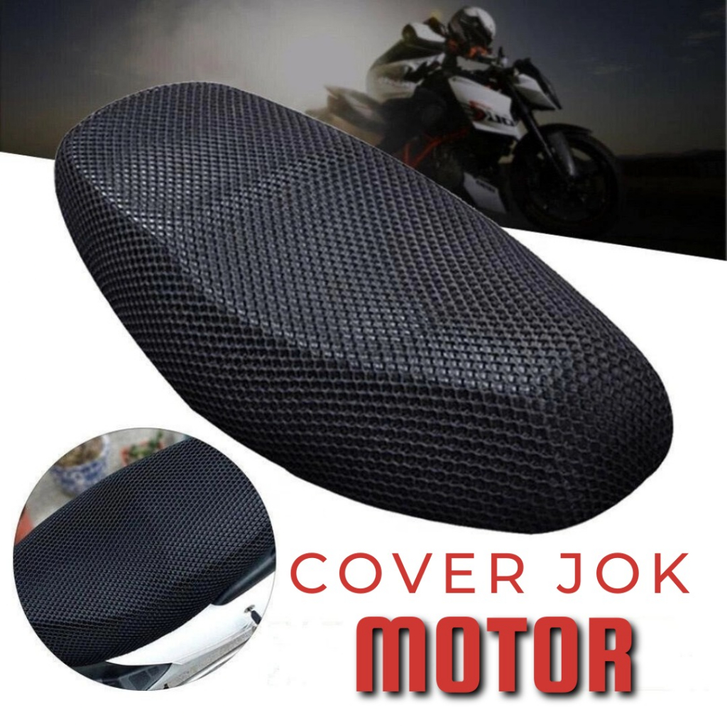 SARUNG JOK ukuran M &amp; L/ Cover Jok Motor/ Sarung Jok Jaring Universal Anti Panas/ pelapis jok motor