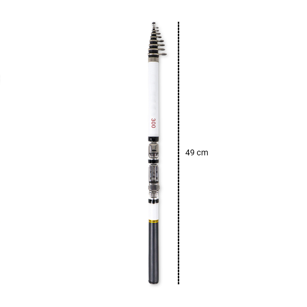 Joran Pancing Portable Telescopic Fishing Rod 3M - S6 - White