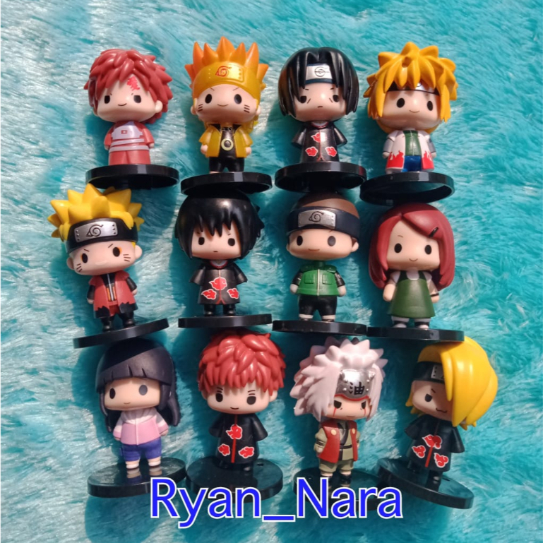 Mainan Pajangan Action Mini Figure Anime Naruto V2 V3 Daidara Itachi Sasuke Gaara Sasori Minato Kusi