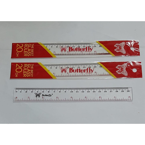 Penggaris 20 cm Butterfly Penggaris Butterfly / per Pack