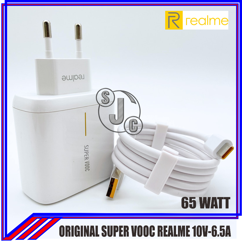 Charger Realme 7 pro 8 Pro Super Dart 65 watt Original 100% USB C Type C