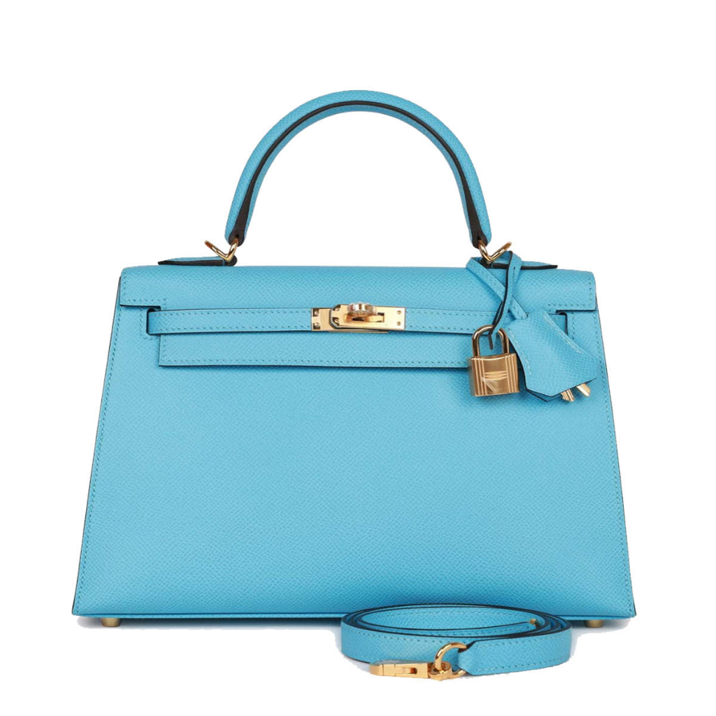 Free Box Sling Bag 26261HERMES Kelly Togo Size 26 Blue Premium