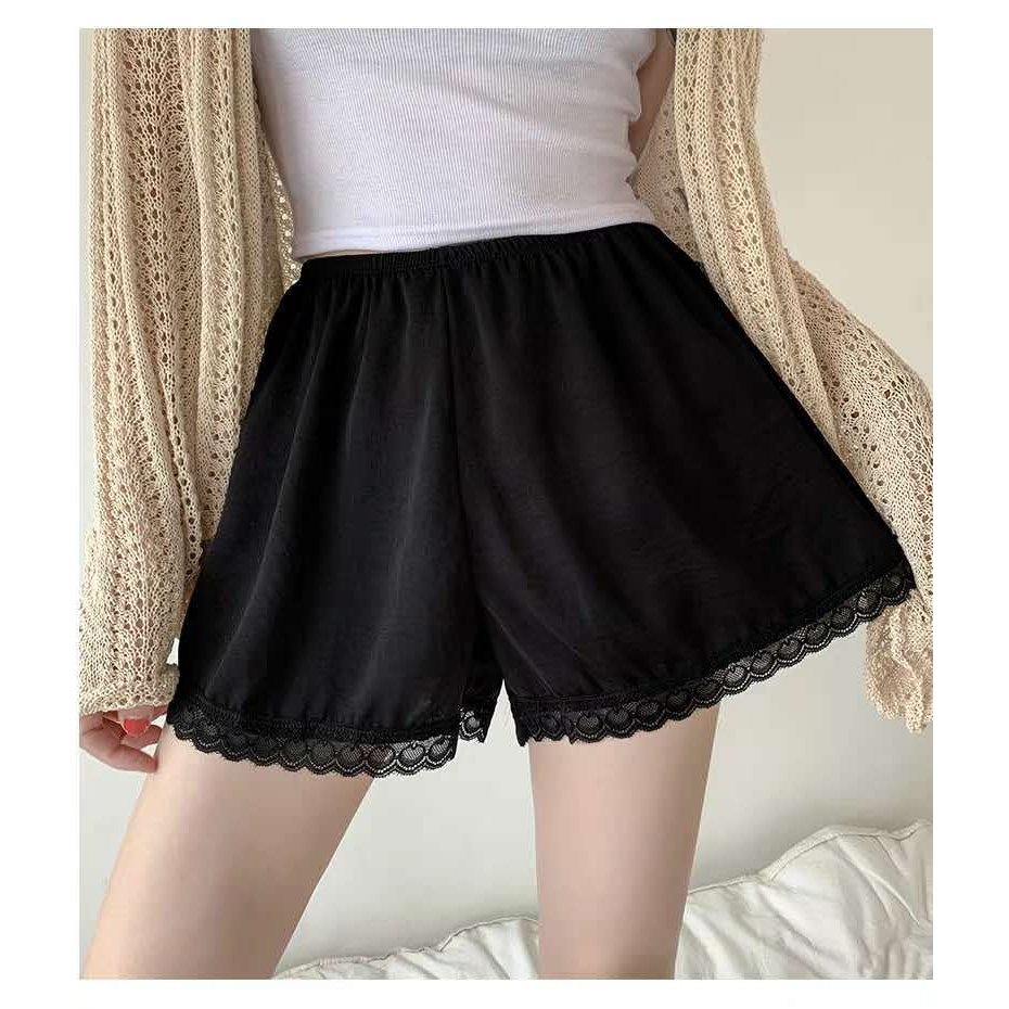 Celana Pendek Korea Wanita Manis Lembut Lace Cute Santai Celana Tidur Hot Pants Short Pants Jumbo CLN-025