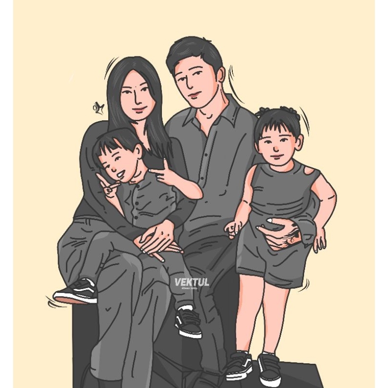 Jasa Edit Foto Kartun Vektor Minimalis