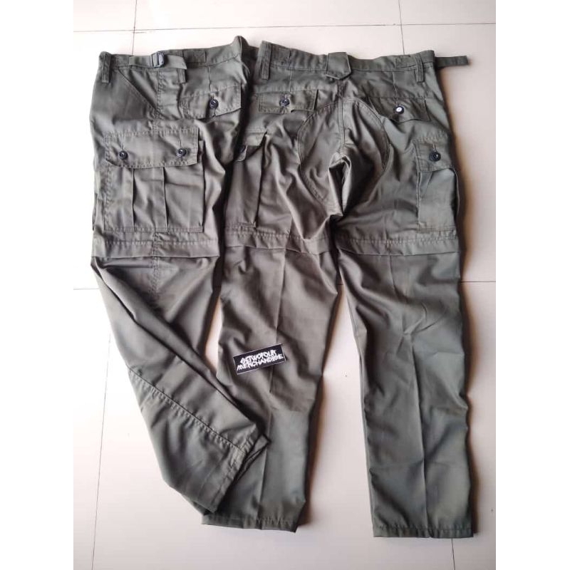CELANA ALPIN PANJANG HIJAU ARMY