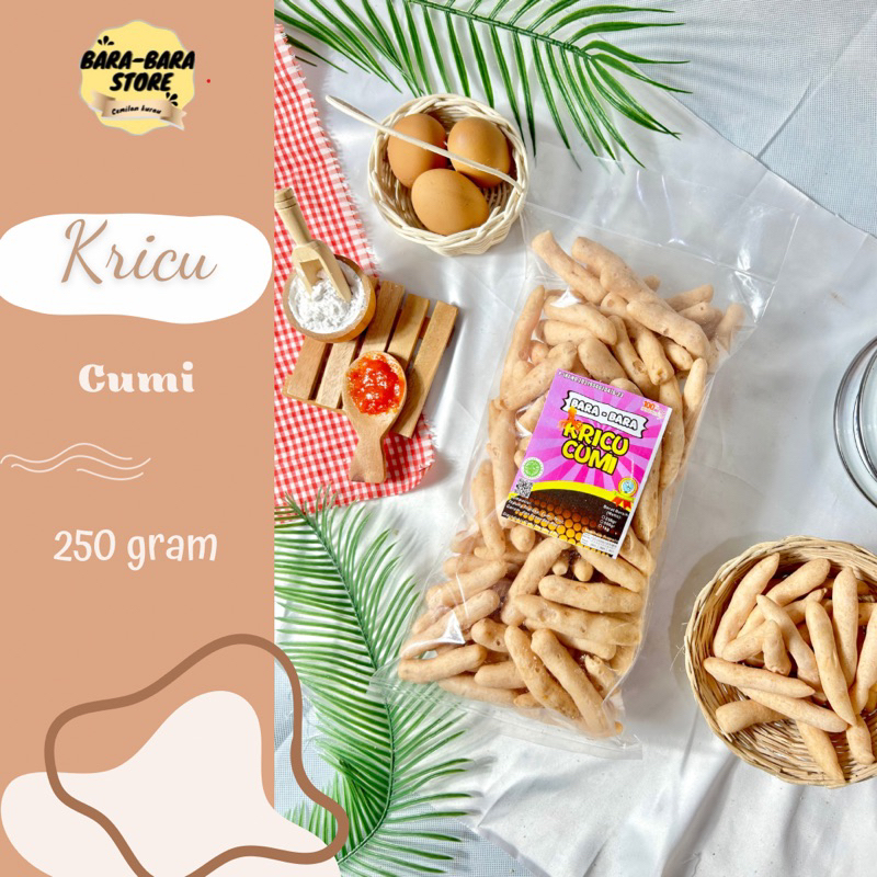 

Kericu cumi/getas Bangka/cemilan/snack kemasan 250gram