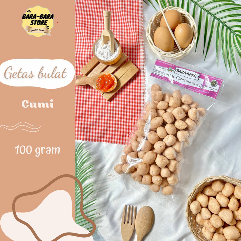 

getas cumi bulat/cemilan Bangka /kretek kurau 100gram