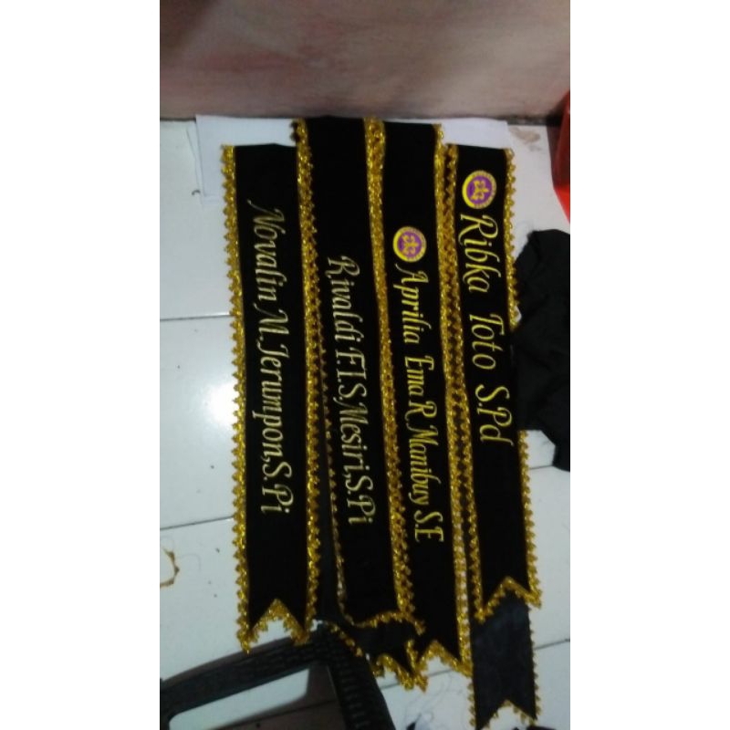 Slempang wisuda SD, SMP, SMA, MAHASISWA/I