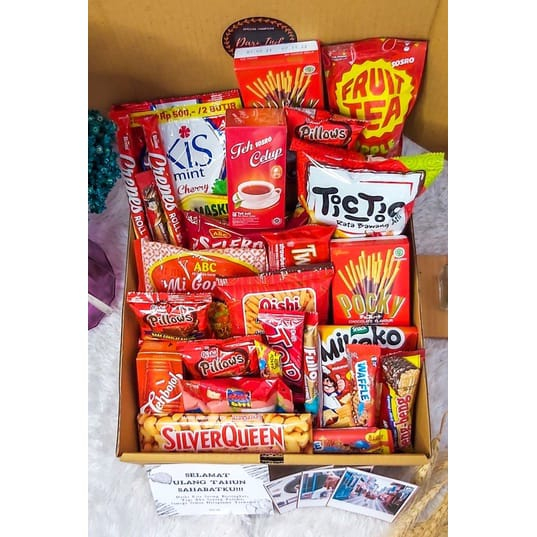 

GIFT BOX SNACK / KADO ULANG TAHUN WISUDA ANNIVERSARY