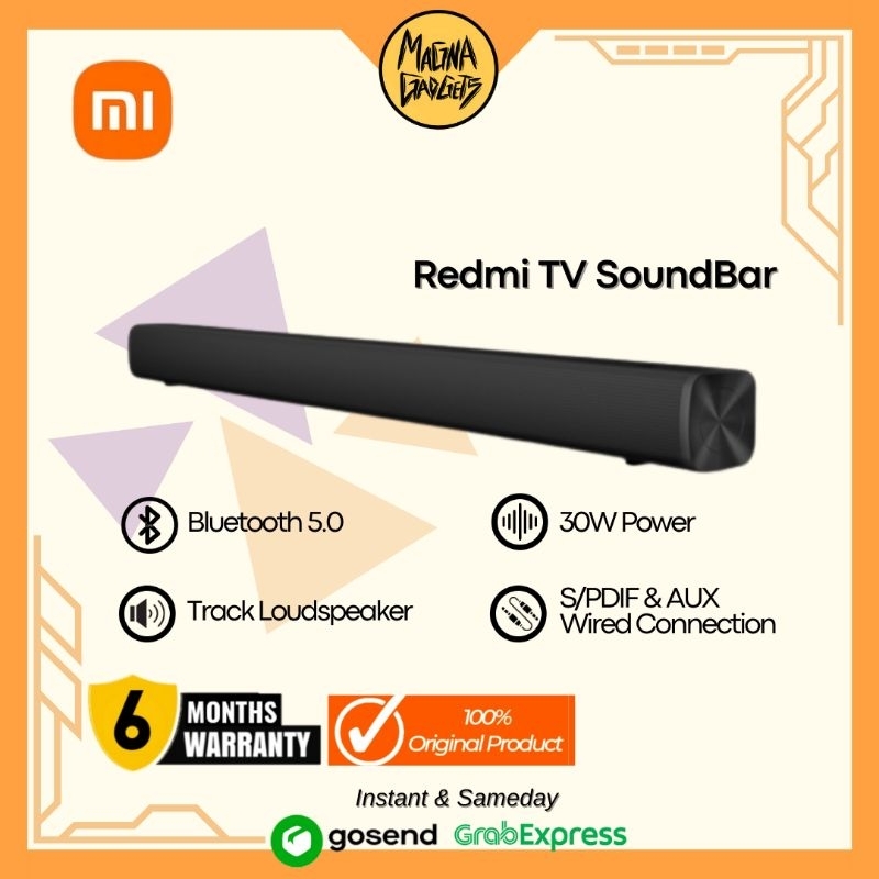 Xiaomi Redmi TV Soundbar 30W Wireless Speaker Bluetooth SPDIF AUX HiFi - Portable Speaker Sound Bar 30W 8 Speakers