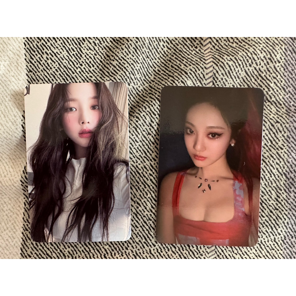 Photocard aespa Karina My World Intro ver, Ningning My World SMini Ver