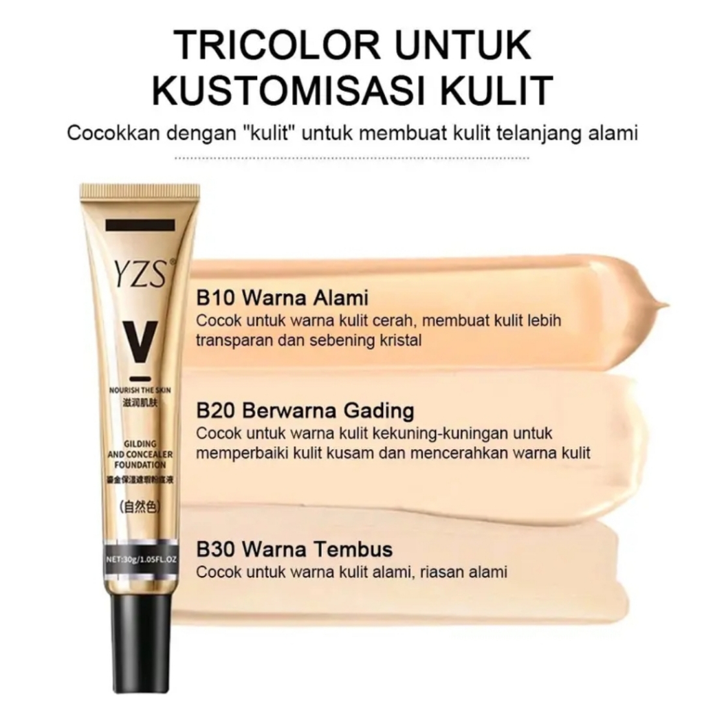 Yzs concealer Foundation BB Cream base cream Make up tahan lama / FOUNDATION KREM TAHAN AIR