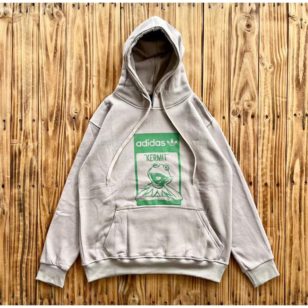 SWEATER HOODIE PRIA/WANITA TERLARIS ADIDAS X KERMIT ORIGINAL PREMIUM DISTRO
