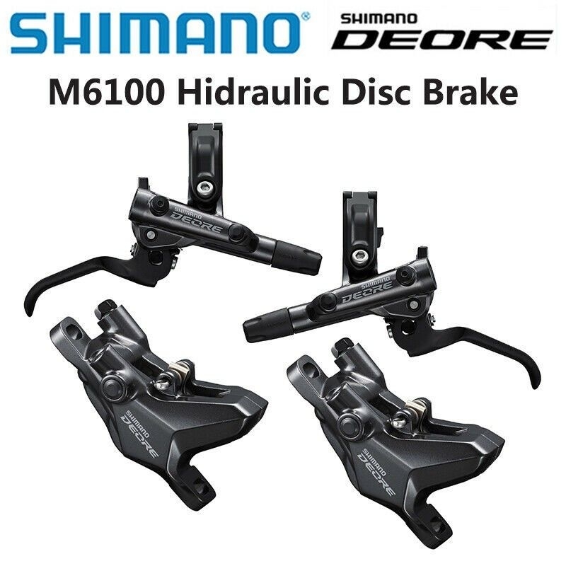 Brake set Shimano DEORE M6100 caliper discbrake hydraulic Shimano DEORE rem hidrolis