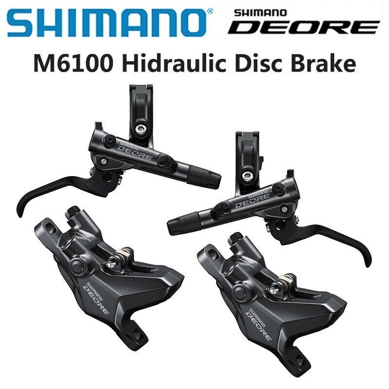 Brake set Shimano DEORE M6100 caliper discbrake hydraulic Shimano DEORE rem hidrolis