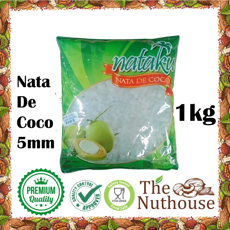 

NATAKU Nata De Coco KARA Potongan dadu kecil 5mm 1 kg by Kara [HALAL]