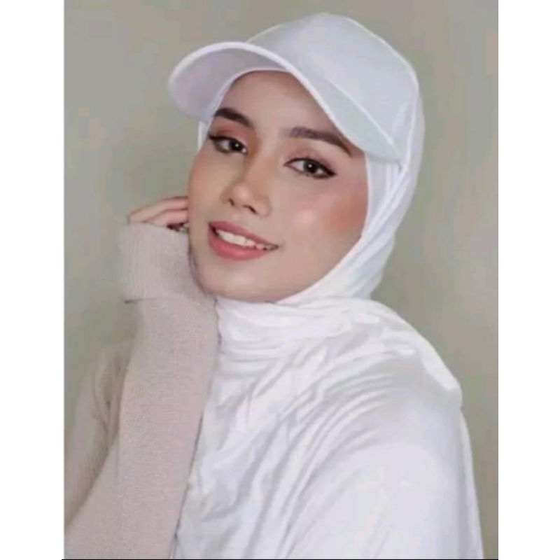 ORI Flow Pionir Premium Pashmina Instan Oval /Pastan TUTUP LEHER Inner Menyatu Pashmina Kaos Jersey