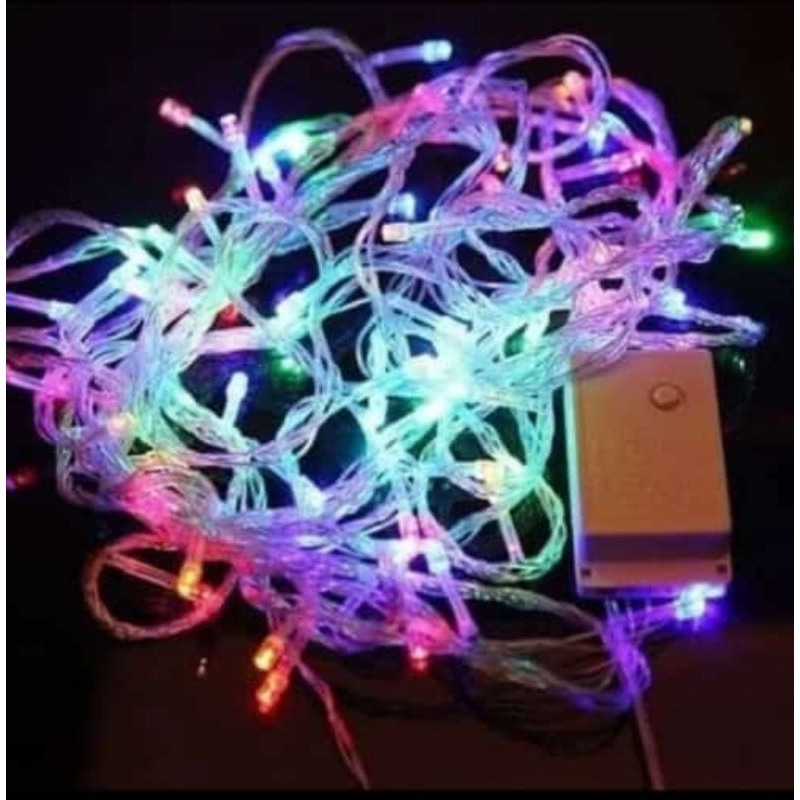 LAMPU NATAL 17 AGUSTUS AN TUMBLR WARNA WARNI + 40 led + ada sambungan + tombol pengaturan