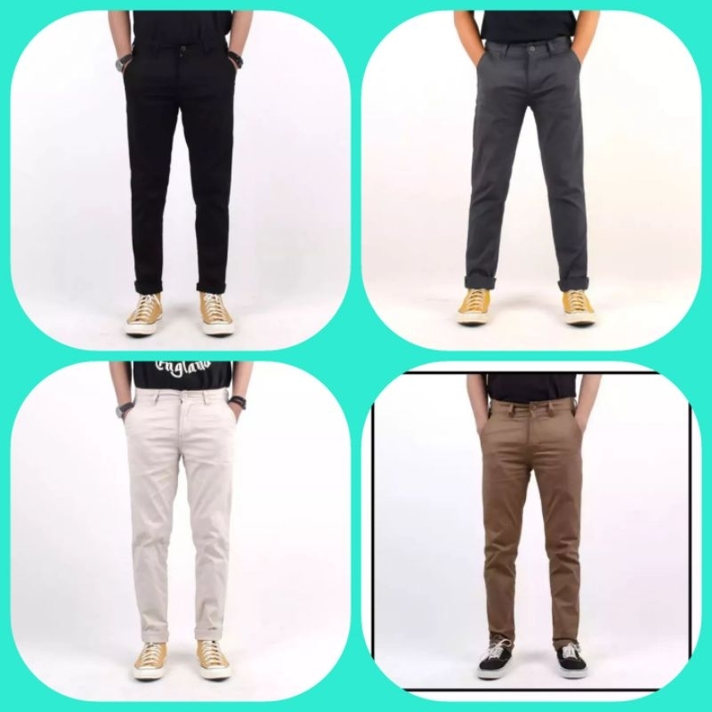 Celana Panjang Pria chino stretch