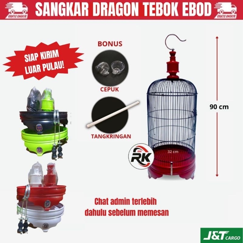 SANGKAR LOVEBIRD BESI DRAGON EBOD JAYA