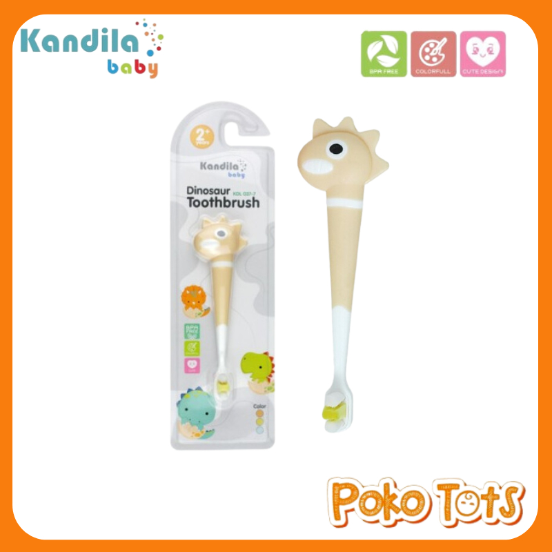 Kandila Baby Dinosaur Toothbrush KDL037-7 Sikat Gigi Bayi Motif Dinosaurus WHS