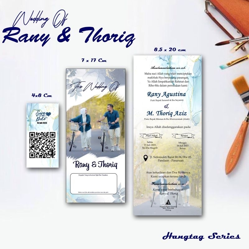 Undangan Hangtag/Tali Rami/Undangan Simple