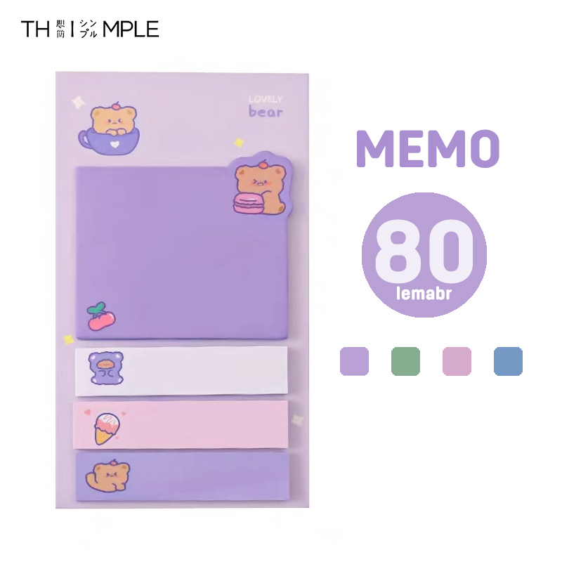 

Index Note/Memo/Sticky notes 80 lemabr combo sticky notes-THIMPLE