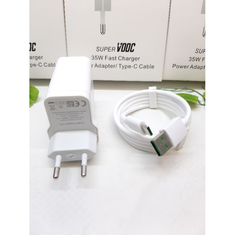 Charger Oppo 35W Fast Charger Type C Super VOOC Original