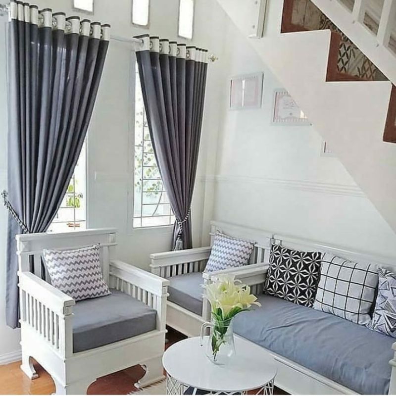 Gorden jendela panjang 250-300cm gorden blackout import gorden polos import glossy