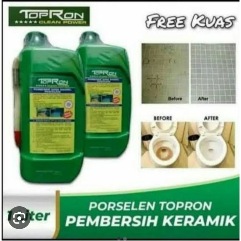TOPRON CLEAN POWER porselen pembersih keramik,WC 1 liter